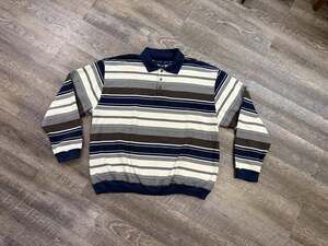 VINTAGE Sutter And Grant Long Sleeve Polo Adult XL Golfer Golfing Mens 90s